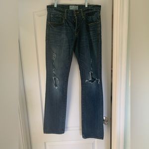 Jimmy Taverniti button fly distressed jeans